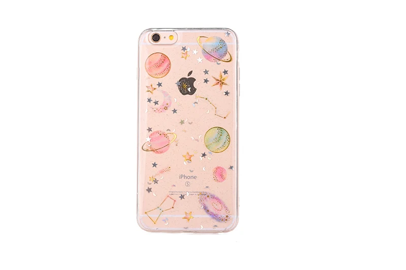 Planet star silicone case iphone 6 s 7 8 plus x (3)