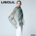 2019 New Embroidery Wool Scarf Embroidery Women Silk Shawl