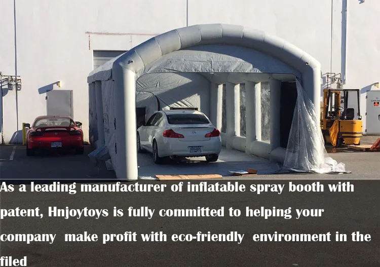 Mobile inflatable small portable paint booth, diy portable paint booth