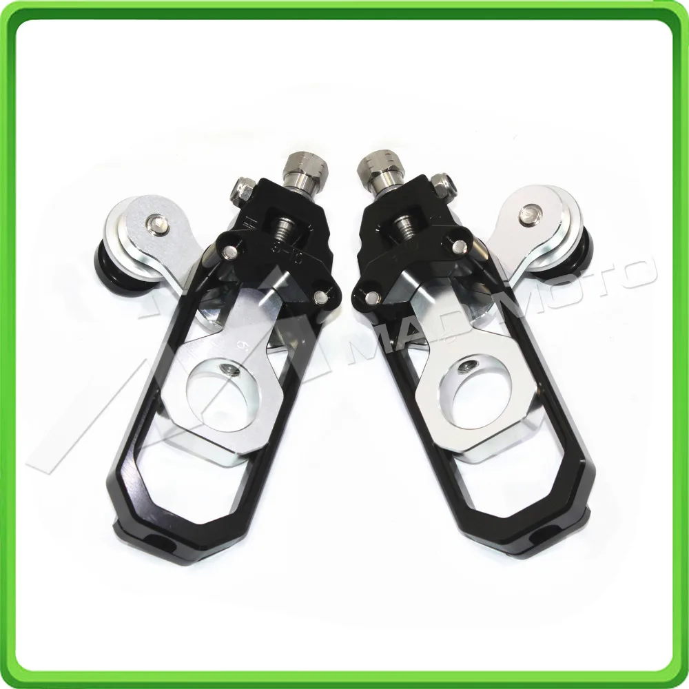 Chain Tensioner Adjuster with bobbins for HONDA CBR 1000 RR CBR1000RR 2008 2009 2010 2011 2012 2013 2014 2015 2016 Black&Silver (4)