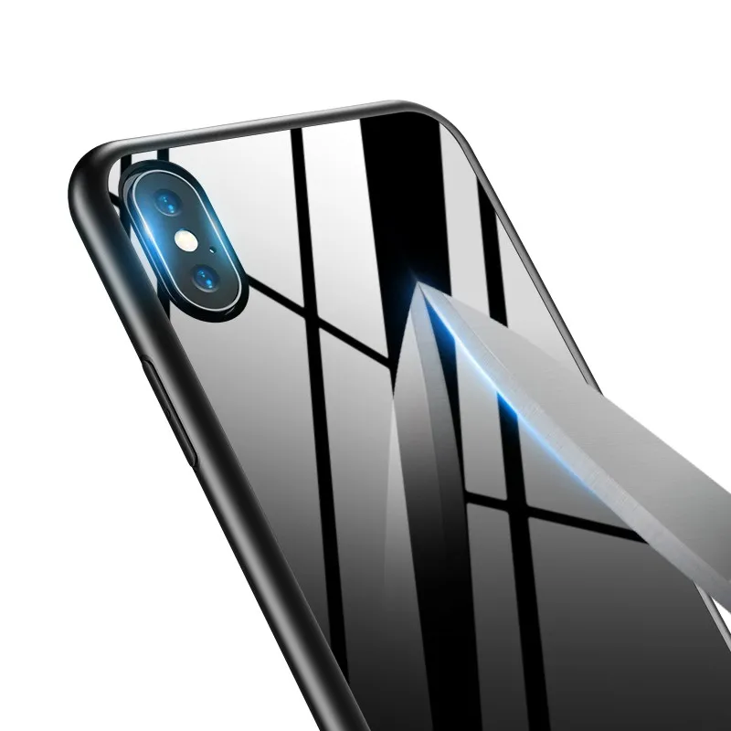 Shockproof Hybrid Tempered Glass Phone Case for Iphone X 10 8 8 Plus 7 6s Plus Hard Back Cover, Black red blue
Shockproof Hybrid Tempered Glass Phone Case for Iphone X 10 8 8 Plus 7 6s Plus Hard Back Cover, Black red blue