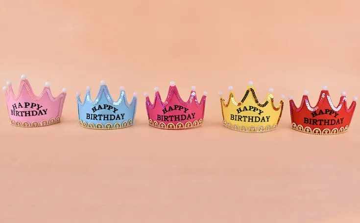 custom kids led party supplies childrens birthday hat for