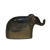 Factory direct sale tabletop crafts handmade ceramic home decor antique bronze elephant sculpture