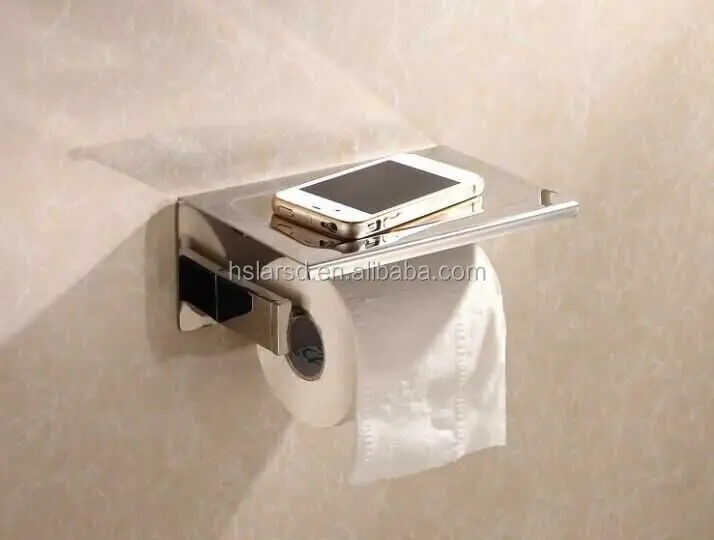 multi toilet paper holder,chrome toilet roll holder with shelf