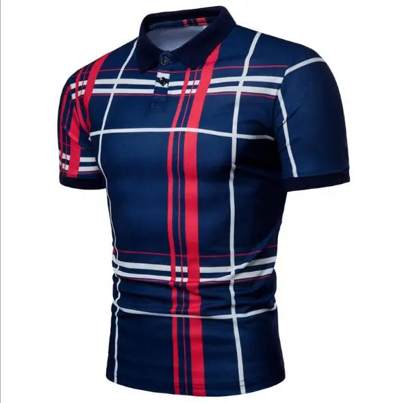 Factory Piece Custom Fashion Plaid polo shirts Print Lapel Turtleneck Short Sleeve Top Men's
Factory Piece Custom Fashion Plaid polo shirts Print Lapel Turtleneck Short Sleeve Top Men's