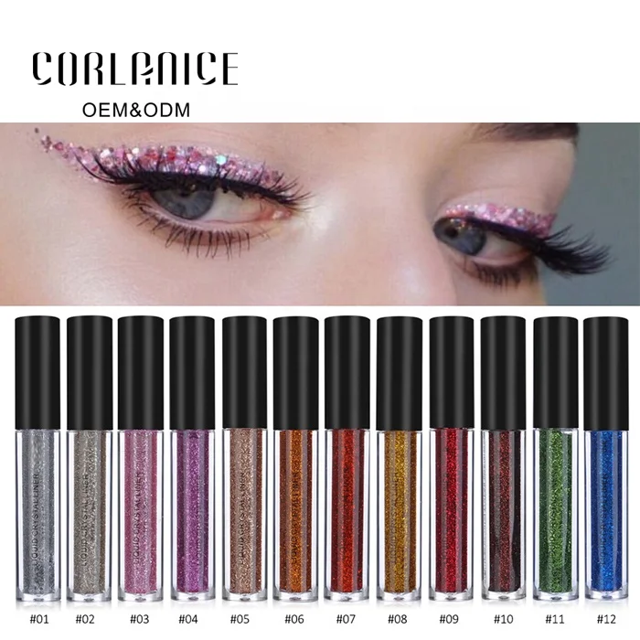 New 12 color liquid eyeliner cosmetics long lasting glitter eyeliner, Multi-colored
New 12 color liquid eyeliner cosmetics long lasting glitter eyeliner, Multi-colored