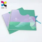 Customized Spiral Binding Wholesale Wedding Guest Books with Ribbon Closure