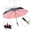 Folding Automatic Rain Women Auto Luxury Big Windproof For Men Black Umbrella
