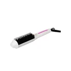 PRITECH 2 In 1 Hair Curler Straightener Brush With Three Temperature Setting