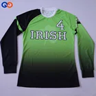 Best selling custom sublimation USA 100% polyester long sleeve soccer jersey for men