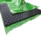 Conveyor drive pulley lagging diamond rubber sheet