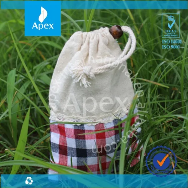 promotion line cotton bag, custom drawstring gift bag cotton bag