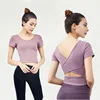 /product-detail/professional-womens-sexy-cross-back-yoga-tank-top-good-elasticity-tight-t-shirt-fitness-clothing-pilates-gym-outfit-sport-wears-62216549359.html