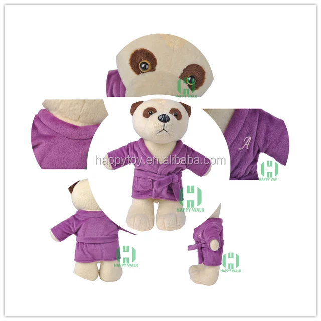 small stuffed panda bears with nightgown for wholesale