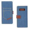 Smart Phone Wallet Style PU Denim Leather Case for Samsung Galaxy Note 8