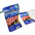 organic private plastic container adhesive glossy juice waterproof food jar packaging frozen food label roll