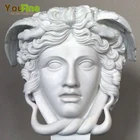 Famous Greek Statue White Marble Medusa Bust Sculpture