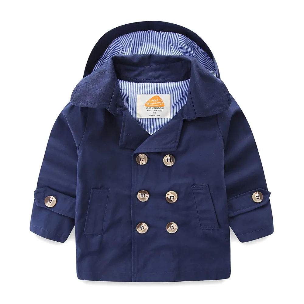 Mudkingdom kids cotton double-breasted fall trench coat removable hood coats with side pockets
Mudkingdom kids cotton double-breasted fall trench coat removable hood coats with side pockets