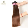Highlight Color 4 Brazilian Hair Bundle Weave Hair , Can Dye Color 2 4 6 27 30 44 130 99j T1b/ Grey
