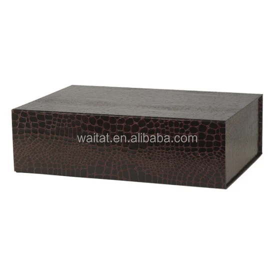 2016 big square brown foldable cardboard gift box