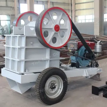 High crushing ratio mobile crusher machine with diesel engine for gold mineral jaw crusher price