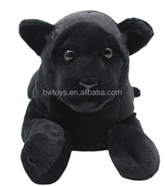 lifelike stuffed animals realistic plush toys groveling black