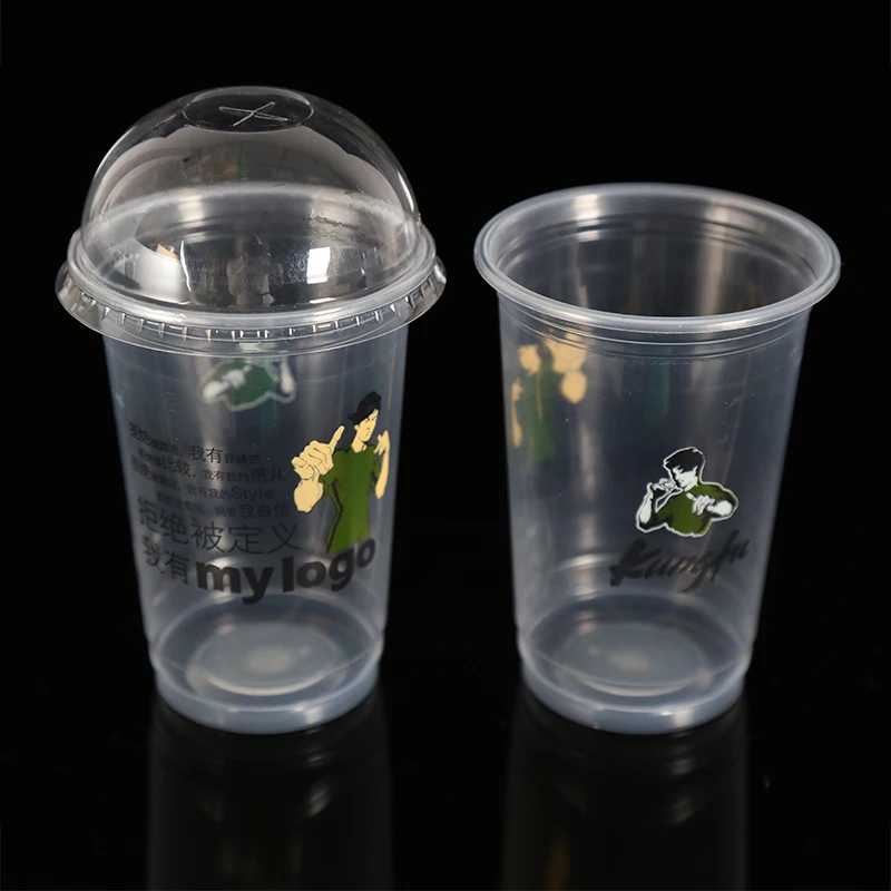 Pp Disposable Clear Plastic Drinking Cup With Dome Lid Buy Eco