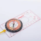 Measure scale map compass with magnifier glass for outdoor sports