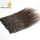 10-30 inch 100% virgin hair highest quality unprocessed clip in hair extensions for white women