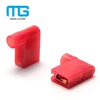 22-18 18-14 12-10 Gauge Nylon Flag Female Insulated Quick Disconnects Electrical Crimp Terminal Connectors
