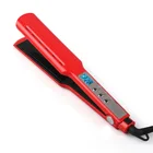 Electric charged hair straightener ionic hair ceramic titanium flat iron