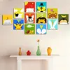 Cartoon Pictures Print on Canvas for Kids Room