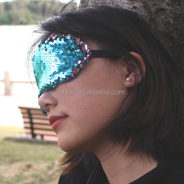 christmas gift party masks mermaid sequin eyeshade double colors