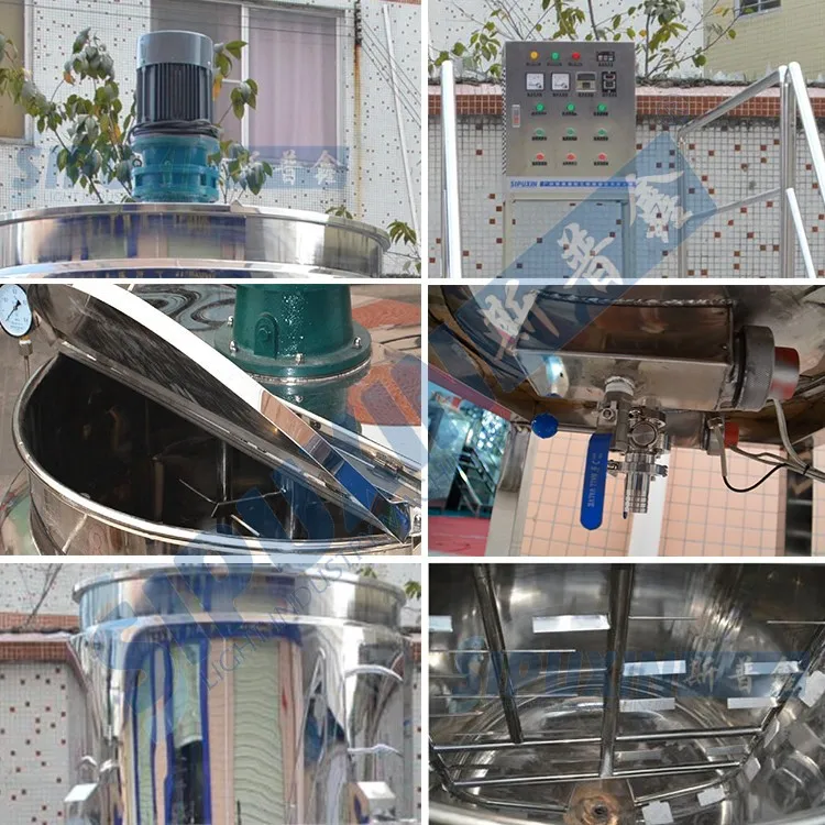 electric heating mixing tank without homogenizer
