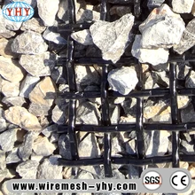 Heavy duty hooked crimped wire mesh for Quarry Vibrating Screen