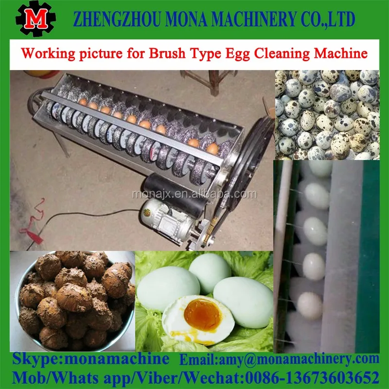 Brush Washing Egg Cleaner Machine Cleaning Dirty Eggs Machine Egg