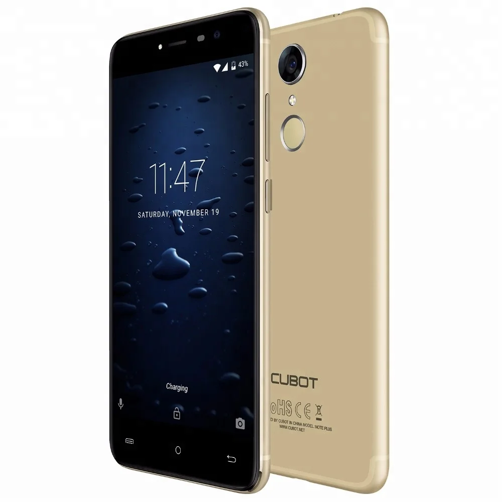 

Cubot Note Plus 5.2 inch FHD MTK6737T Quad Core smartphone 3GB+32GB dual 16MP camera best quality android 4G Fingerprint mobile, Black;gold;blue