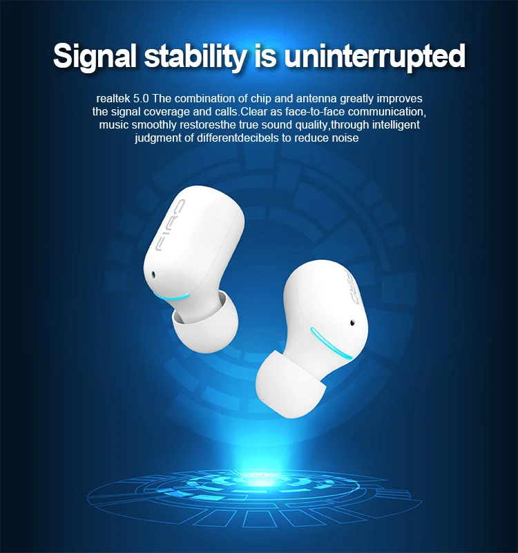 A2 Mini Earbud TWS True Wireless Invisible Headphone with Box 3H Playtime Car Headset with Mic for Smart phone Touch Control - ANKUX.COM