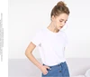 Lady cheap white t shirts in bulk wholesale china custom printed tshirt