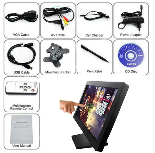 10 inch touch screen monitor