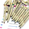 12colors Artist Soft Brush Pen Sketch Marker 1.5mm Needle Fine Line Drawing For School Children Paint Art Supplies Marker Pen