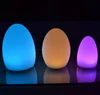 rgb remote led table lights / led desk lamp rechargeable /egg shape led lamp multicolor for restaurant