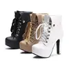 zm53359a Wholesale fashion comfortable winter women high heel shoes ankle boots shoes