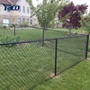EU market 1.2m 1.5m height black color residential chain link fence