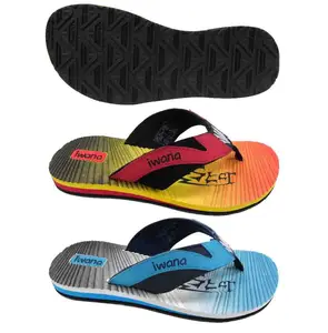 graduated color design men eva beach sandals summer flip flops