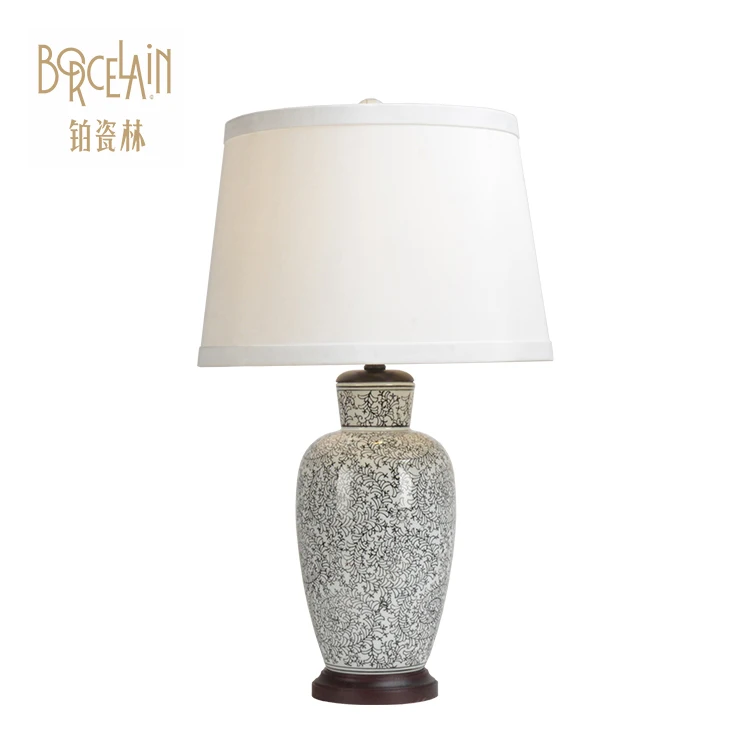 New Arrival Chinese ceramic traditional ceramic table lamps for bedroom