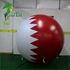 Custom Country National Flag Helium Balloons , Inflatable Qatar Flag Balloon For Celebration