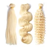 High quality Grade 9A 40 inch blonde hair extensions body wave human hair weave bundles