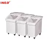 Restaurant,Hotel And Bakery Flour Ingredient Mobile Storage Cart,Trolly,Bins,Box Or Container