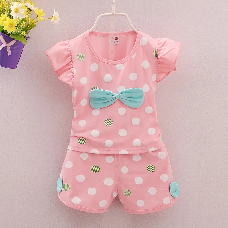 Summer Cute 2pcs/set Toddler Kids Baby Girls Princess Outfits T-shirt Tops Short Pants Clothes Set With Bow, As pictures showed
Summer Cute 2pcs/set Toddler Kids Baby Girls Princess Outfits T-shirt Tops Short Pants Clothes Set With Bow, As pictures showed